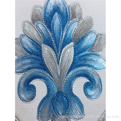 European Style Luxury Damask PVC wallpaper For Home